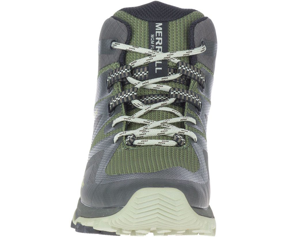 Kozaki Merrell Męskie Oliwkowe - Mqm Flex 2 Mid Gore-Tex® - 543187-SVH